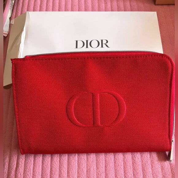 Dior Other - Dior Beauty Lunar New Year Red Zipper Cosmetic Pouch